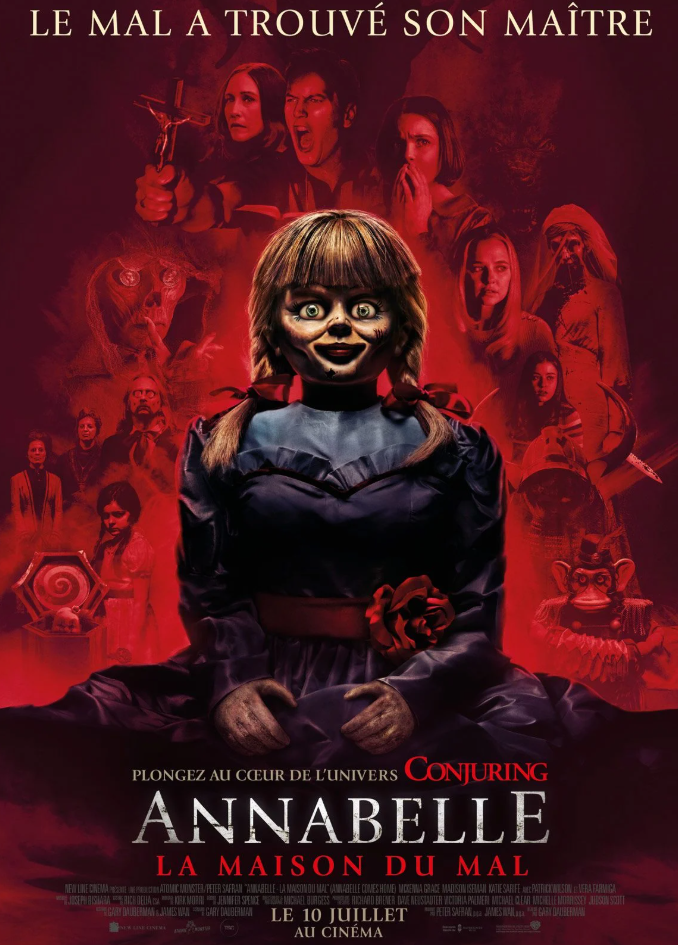 Dans le troisième opus d’Annabelle, la poupée habitée par un démon va se déchaîner sur trois jeunes filles, qui vont devoir survivre à une nuit d’horreur.
