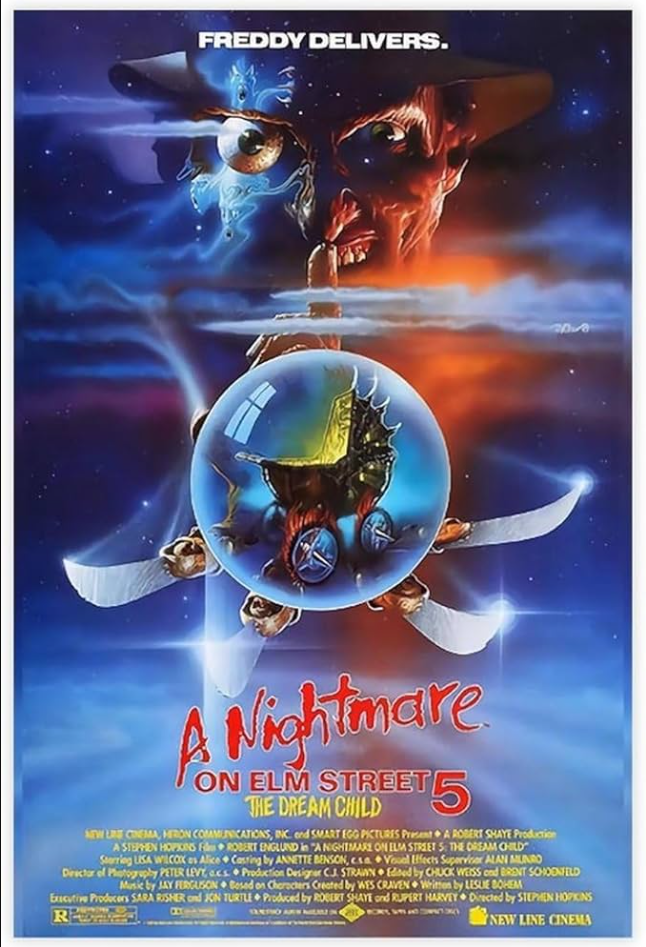 Le cinquième opus de la franchise des Freddy Krueger, l’enfant du cauchemar, est le plus esthétique des épisodes.