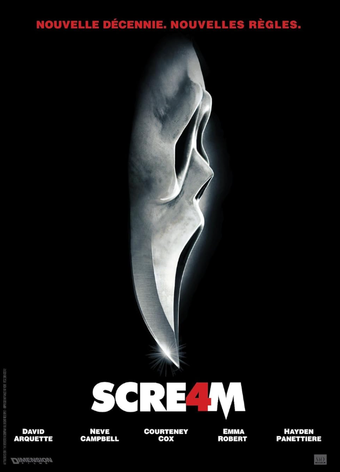 Nouvelle génération, nouvelles règles, Scream 4 nous amène dix ans après les meurtres sanglants de Hollywood.
